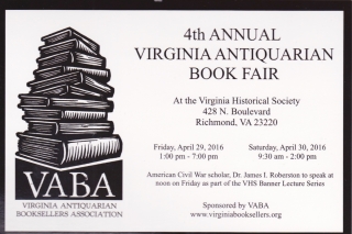 Virginia Antiquarian Book Fair!