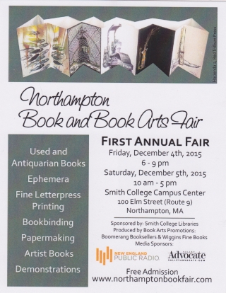 Northampton Book and Book Arts Fair!